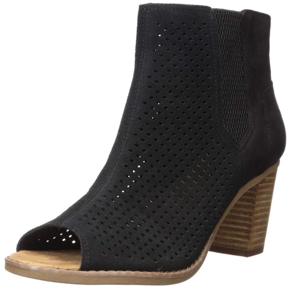 TOMS Majorca peep toe booties